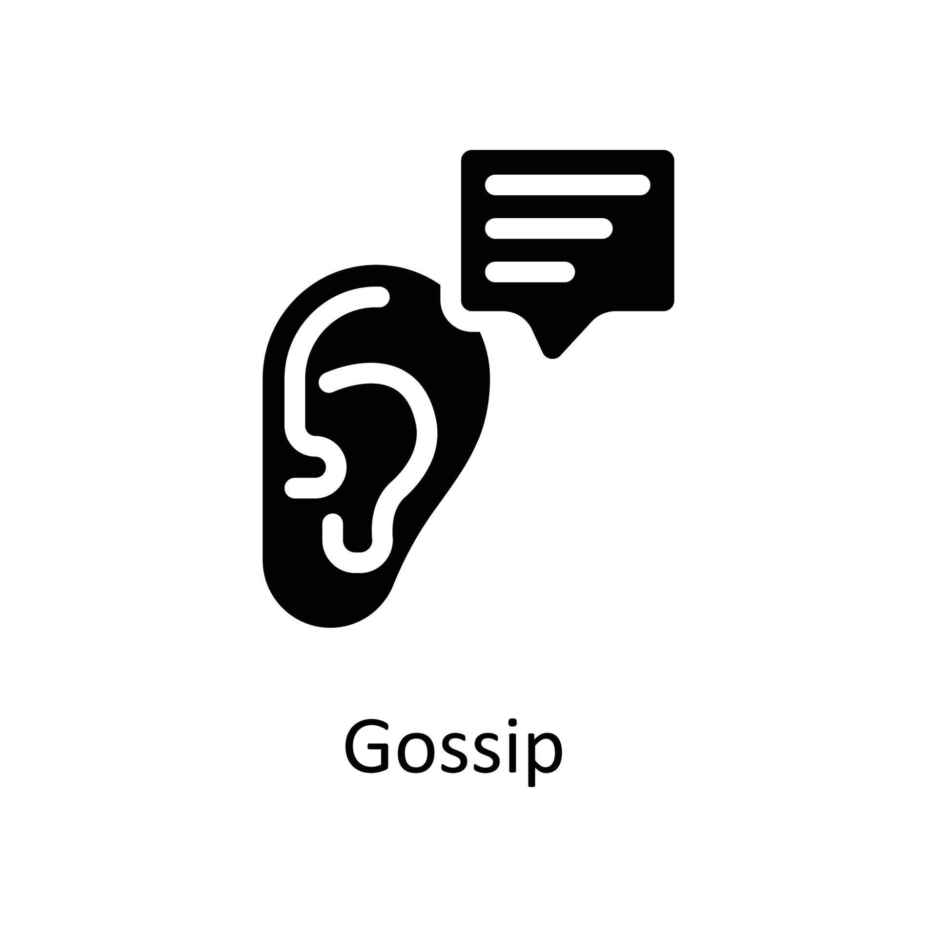 Gossip Vector Solid Icons. Simple stock illustration stock 21905991 ...