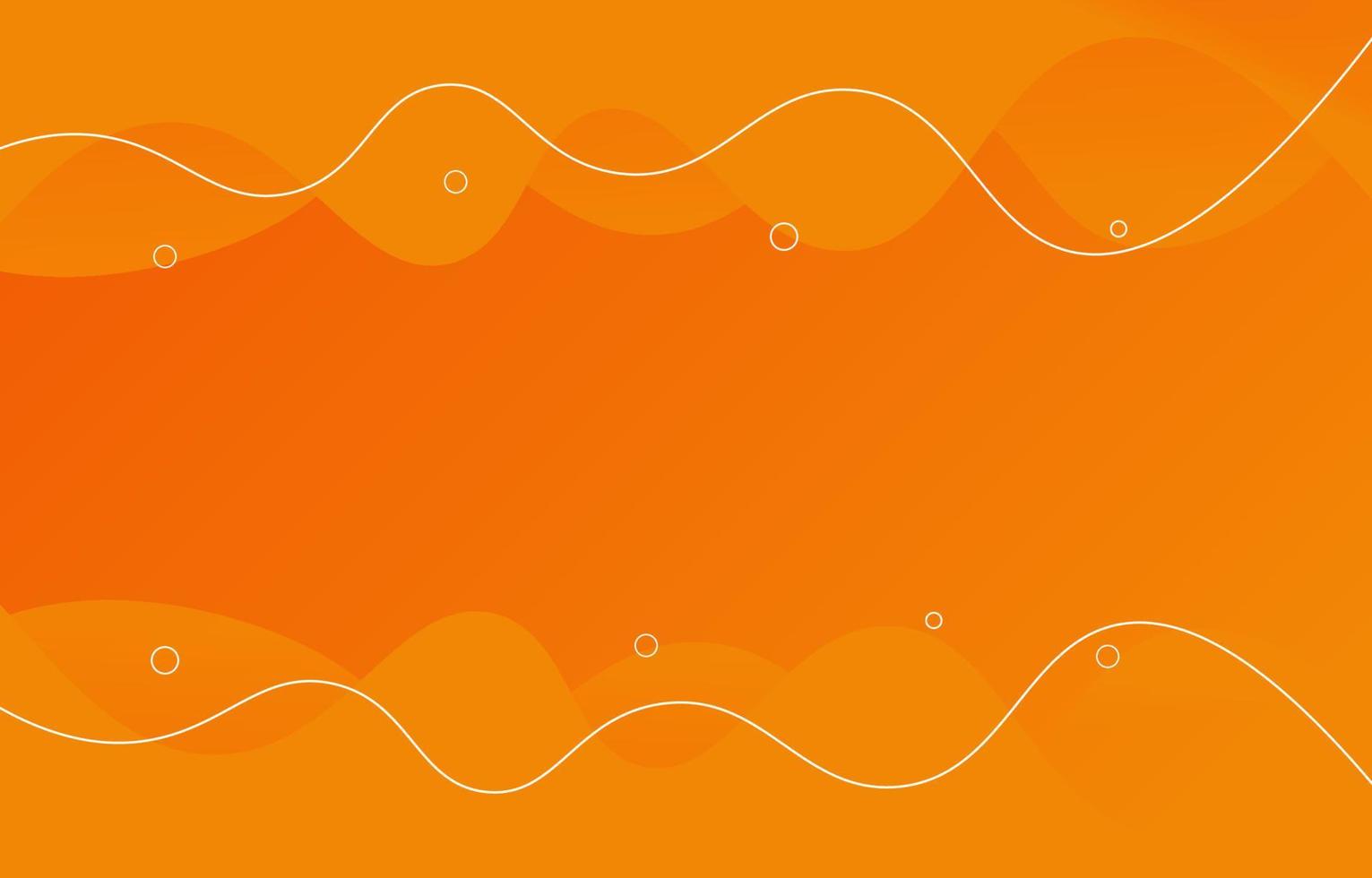 Orange retro wave abstract background vector