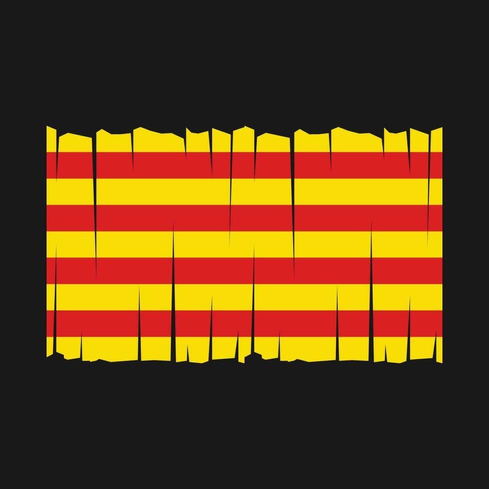 vector de bandera de cataluña