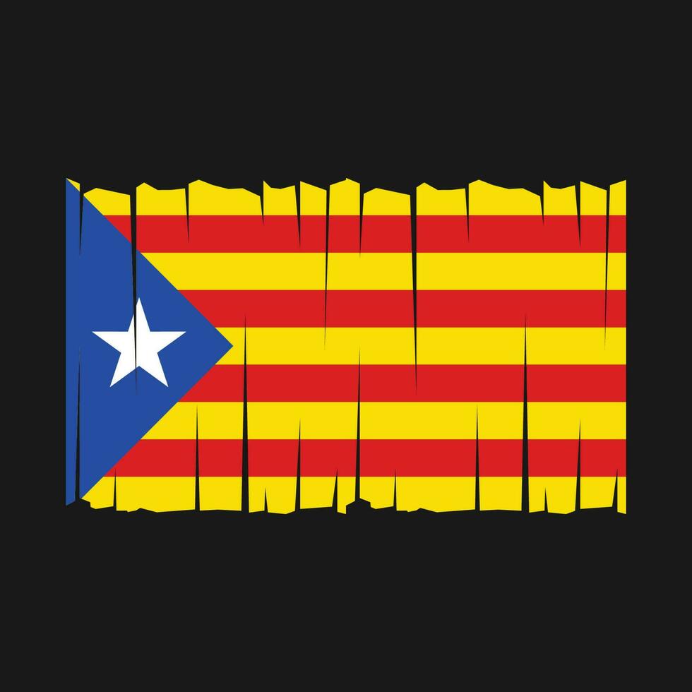 vector de bandera de cataluña