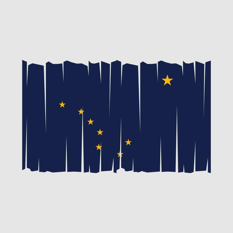 Alaska bandera vector