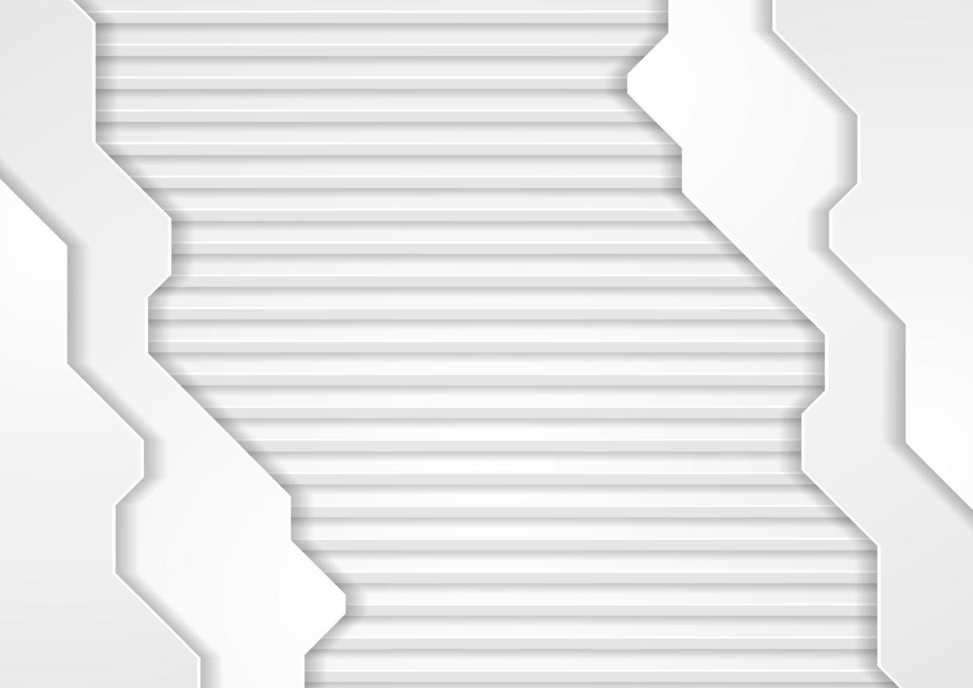 Grey hi-tech abstract striped background vector