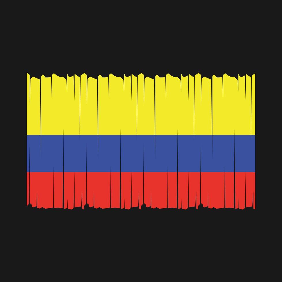 vector de bandera de colombia