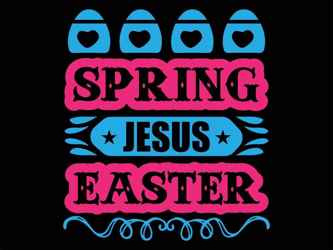 Easter T shirt Design File vector