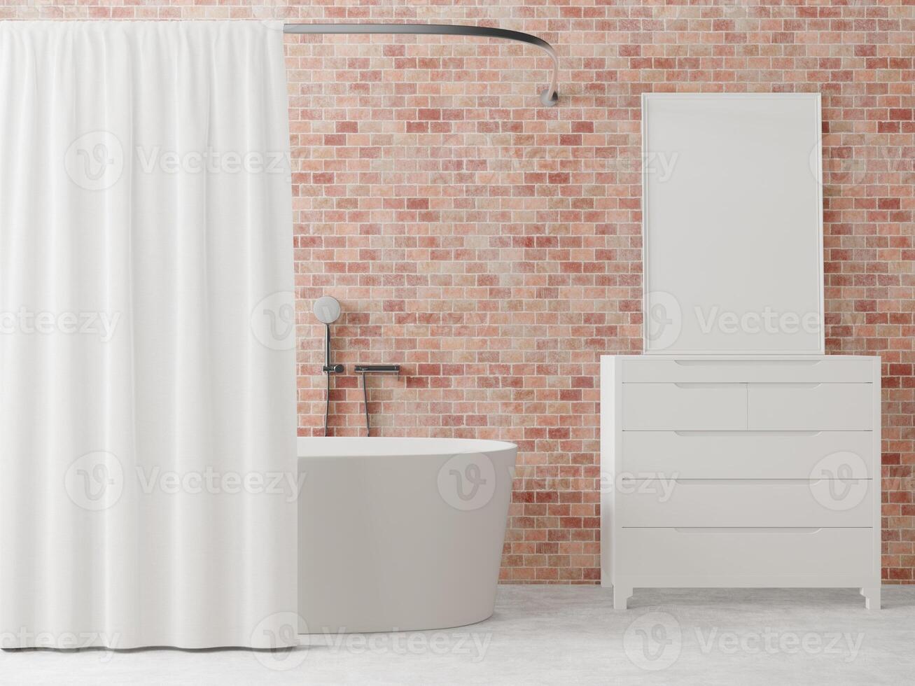 moderno y desván baño interior diseño foto