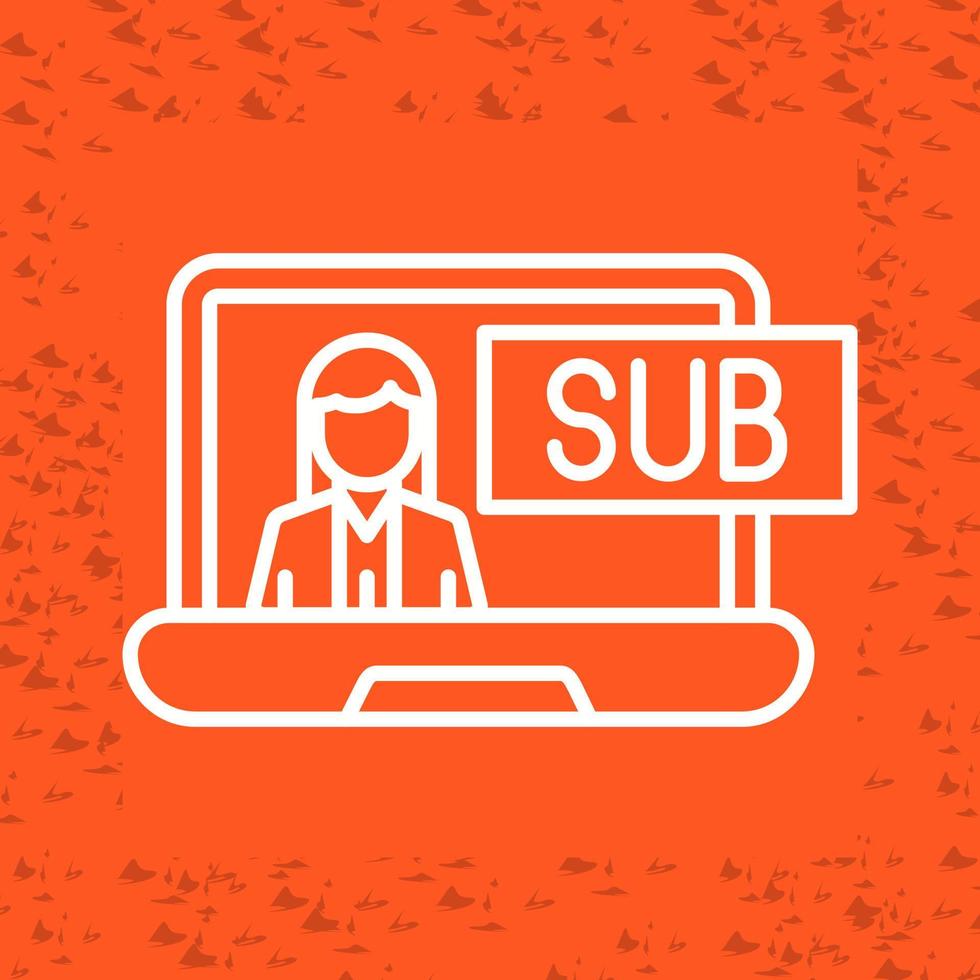 Subscriber Model Vector Icon