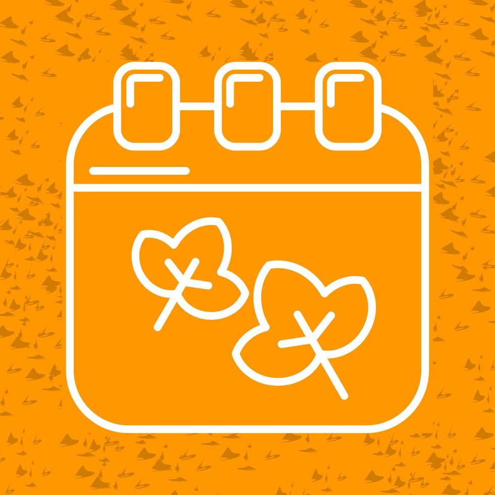 Autumn Calendar Vector Icon