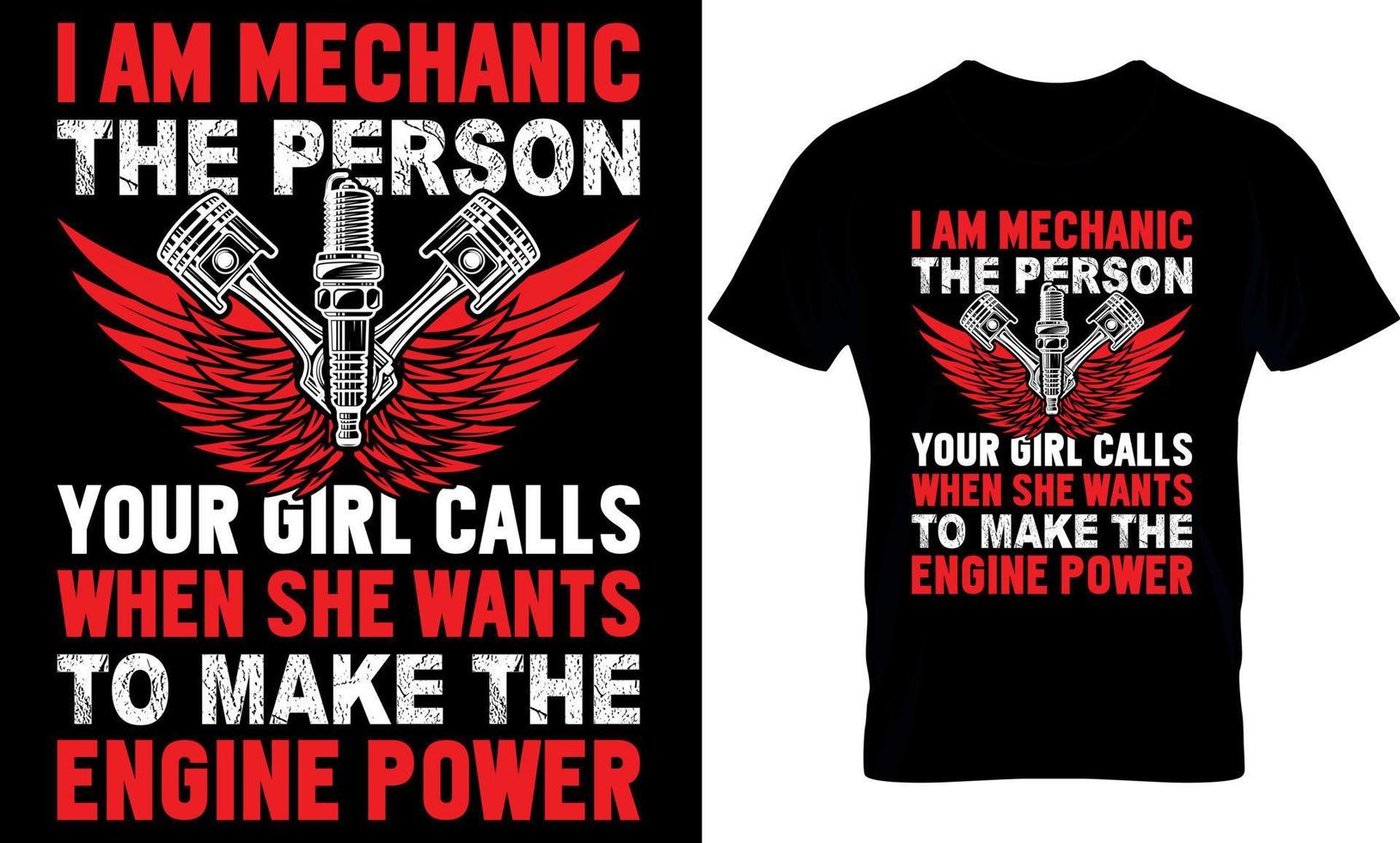 typography t-shirt design. Mechanic t-shirt design. Mechanic t shirt design. Mechanic design. vector