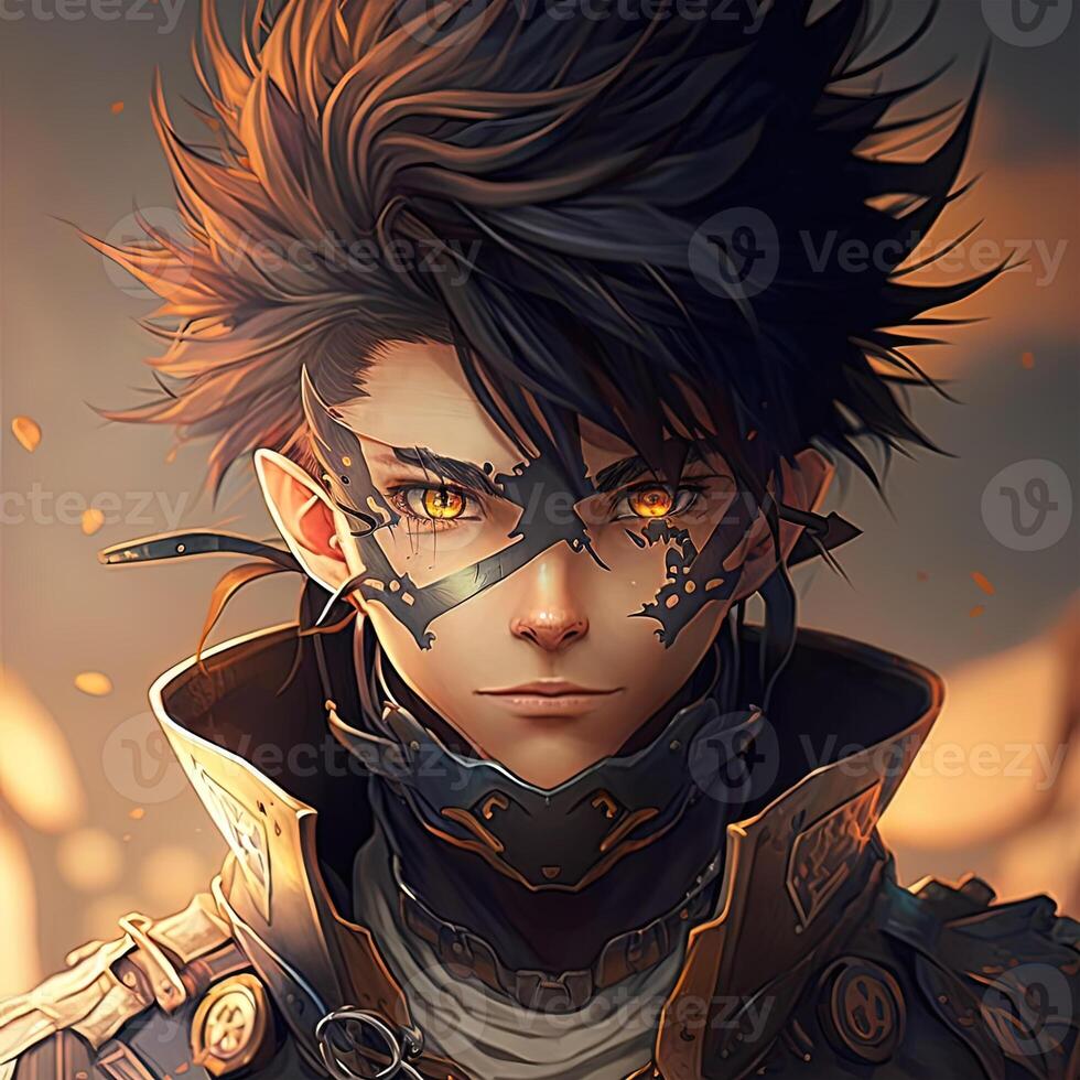 guy anime avatar 11483813 Vector Art at Vecteezy