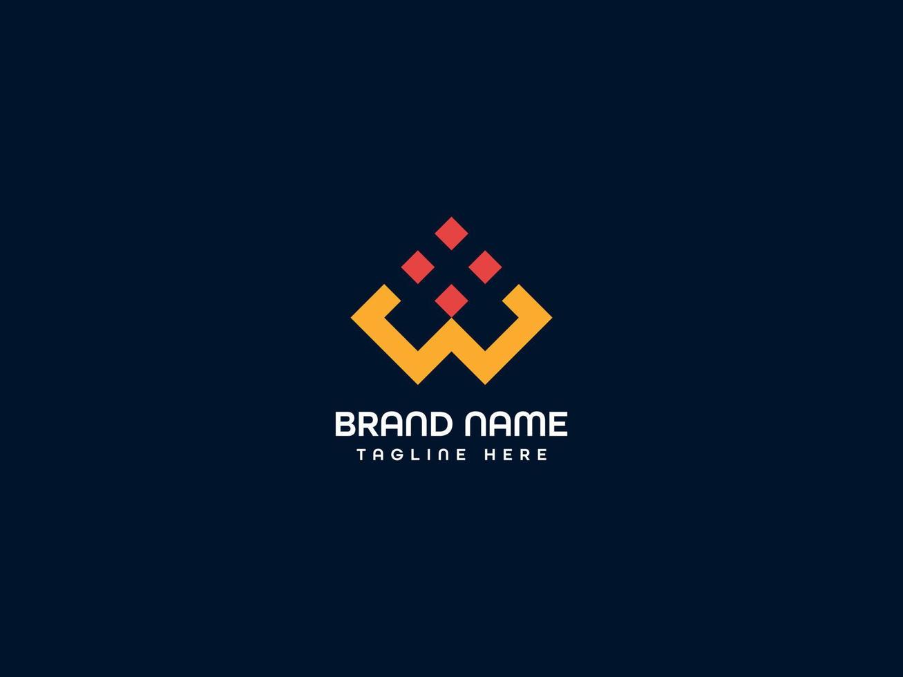 w letter logo vector