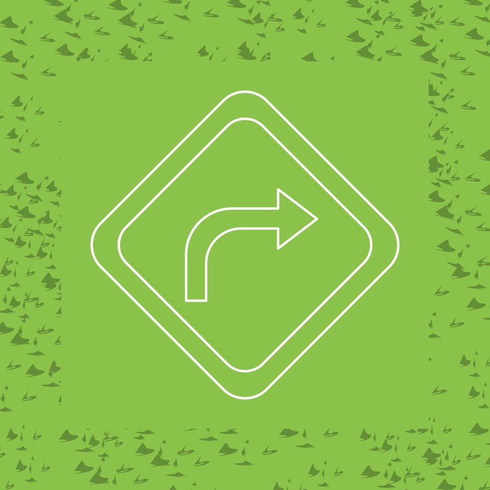 Right Turn Vector Icon