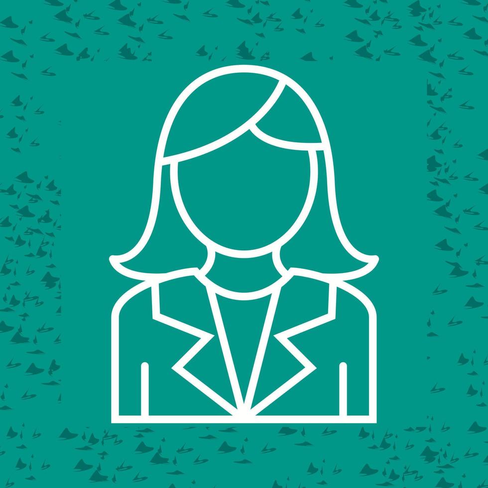 icono de vector de mujer de negocios