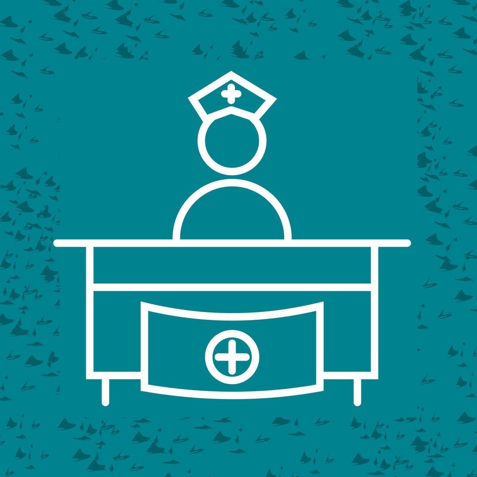 Hospital Reception Vector Icon