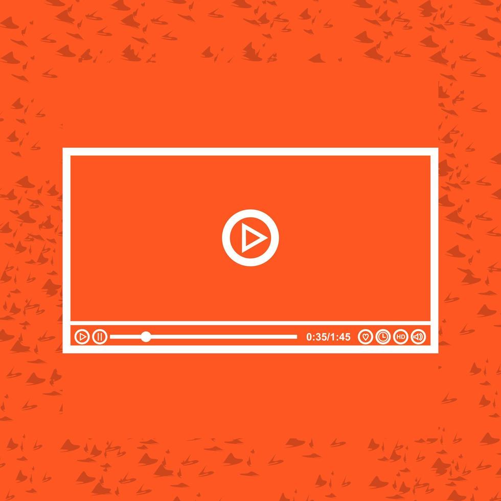 Video Player Vector Icon