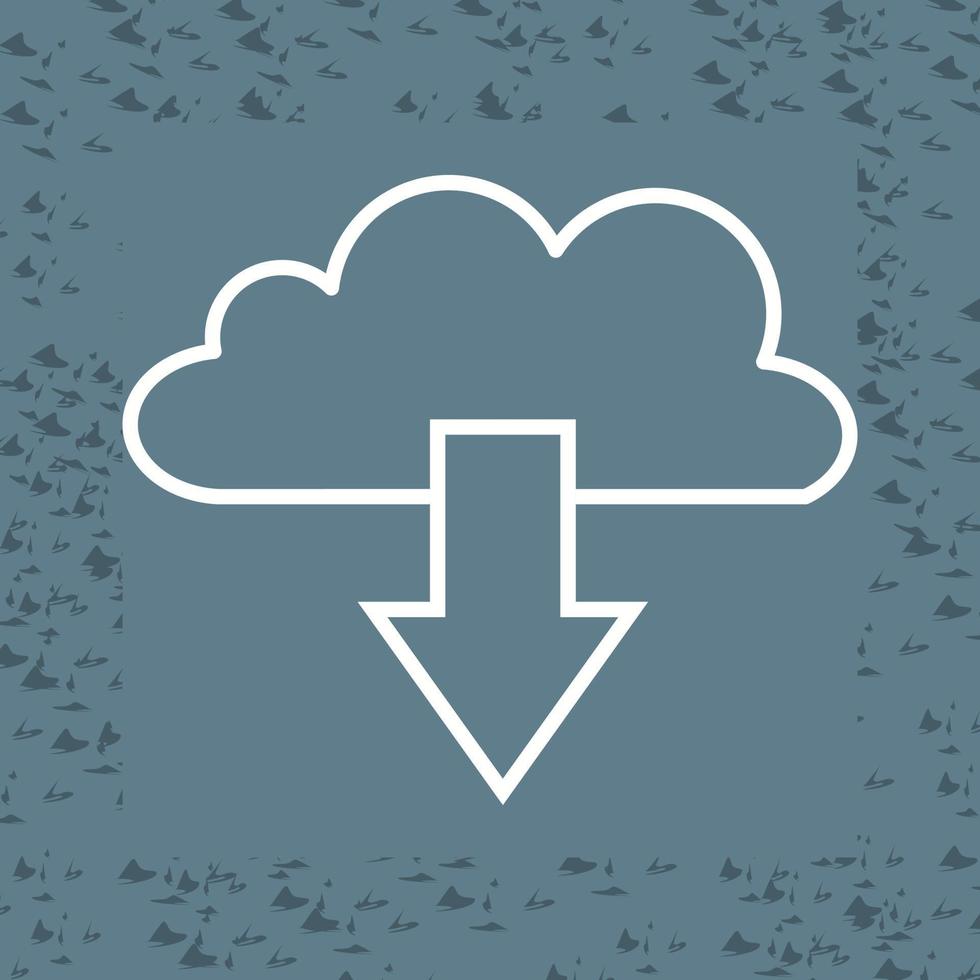 Cloud Download Vector Icon