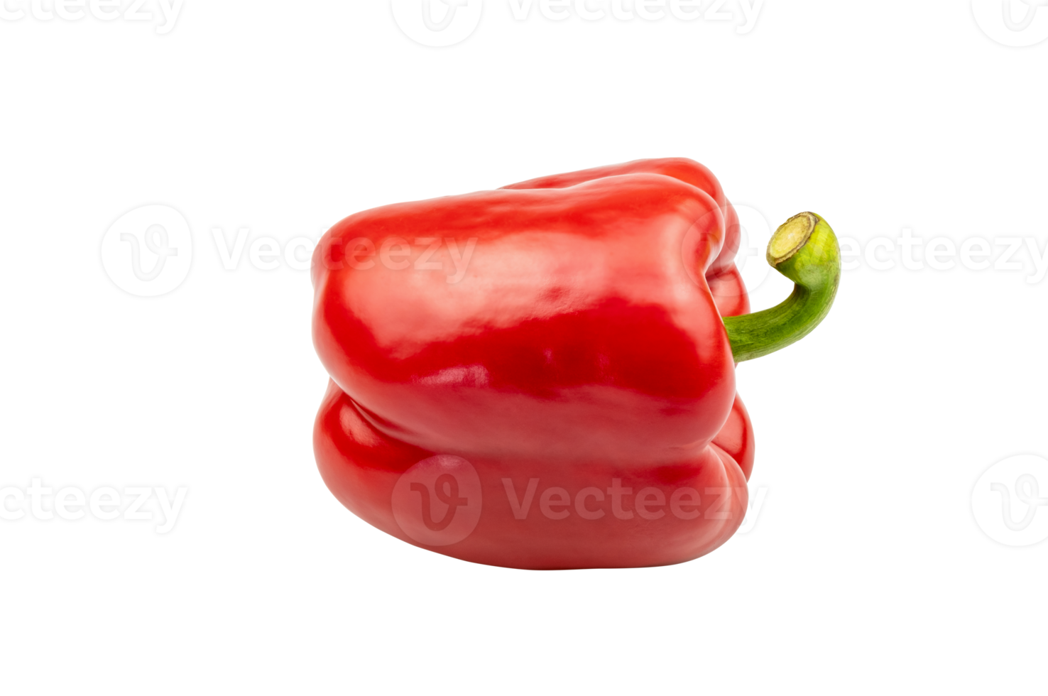 Red bell pepper isolated on transparent background, Ripe red chilli, PGN File png