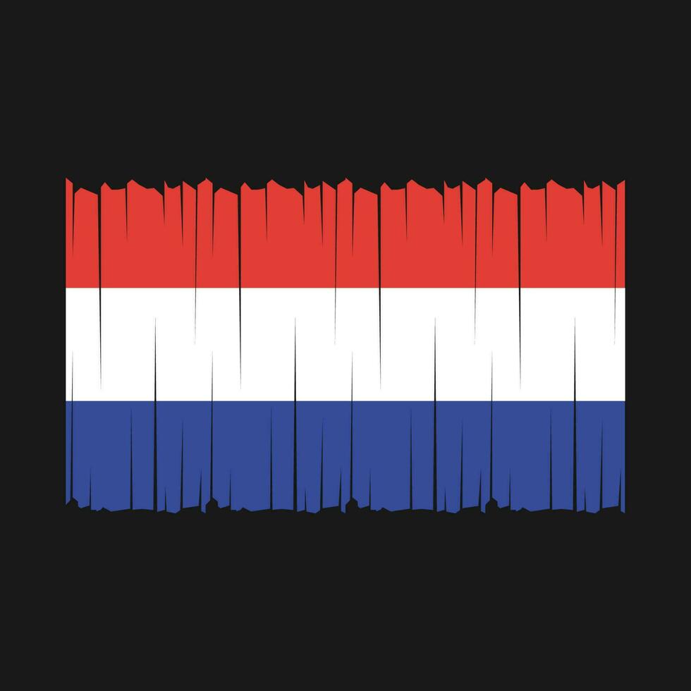 Netherlands Flag Vector Illustration