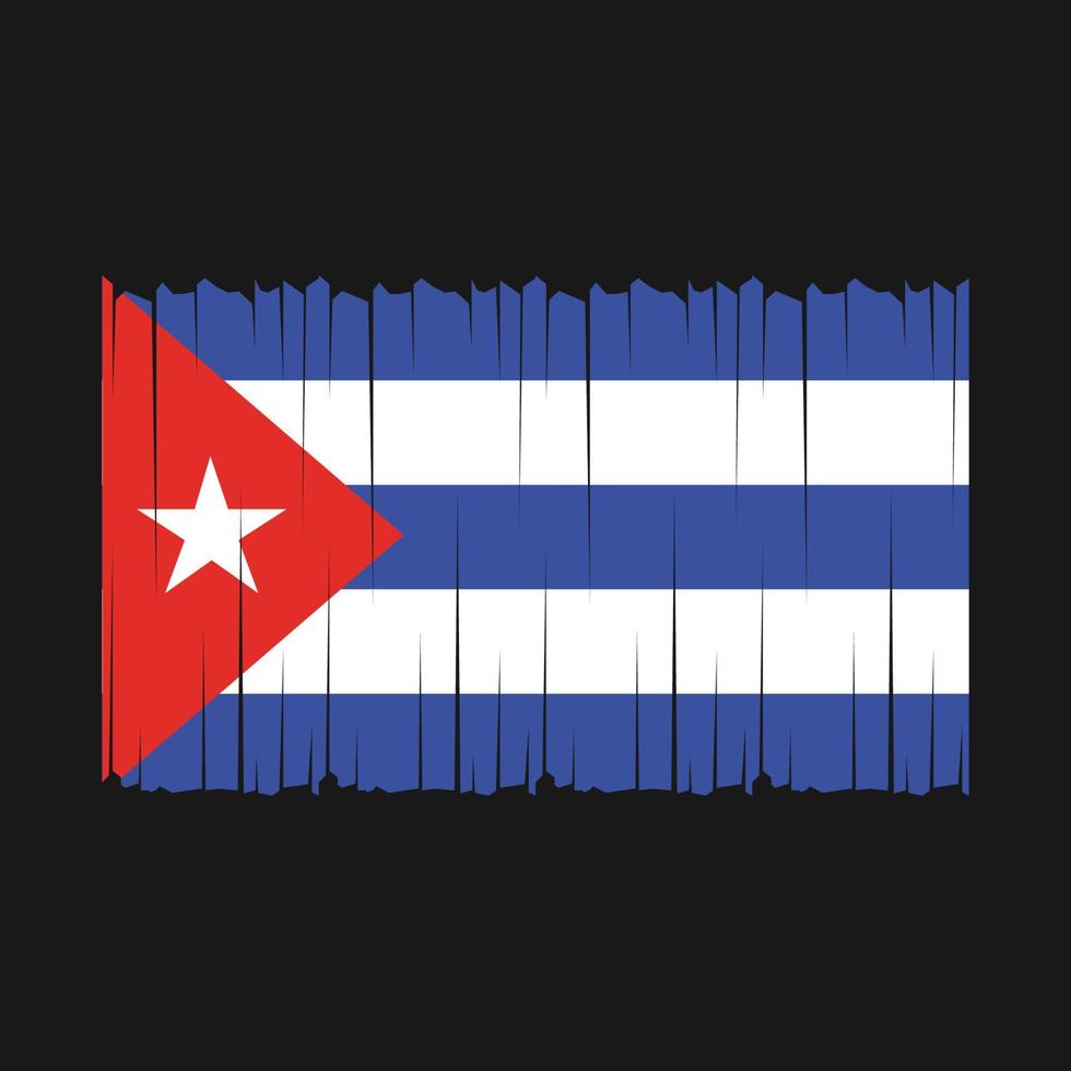 Cuba bandera vector ilustración