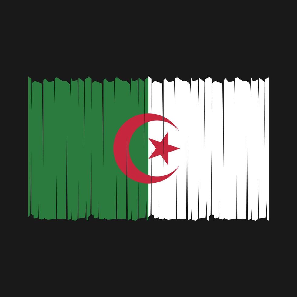 Argelia bandera vector ilustración