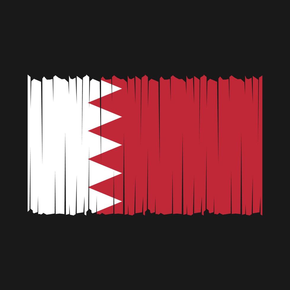 Bahrain Flag Vector Illustration