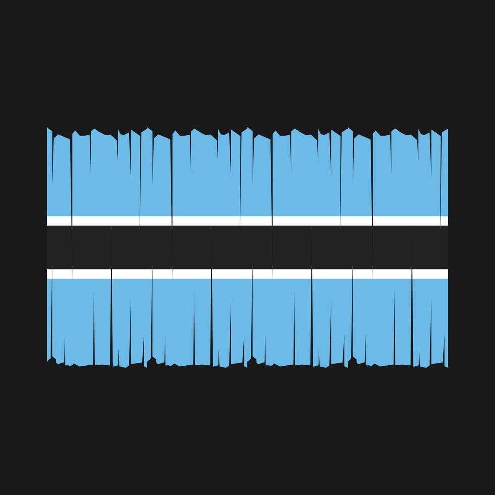 Botswana Flag Vector Illustration