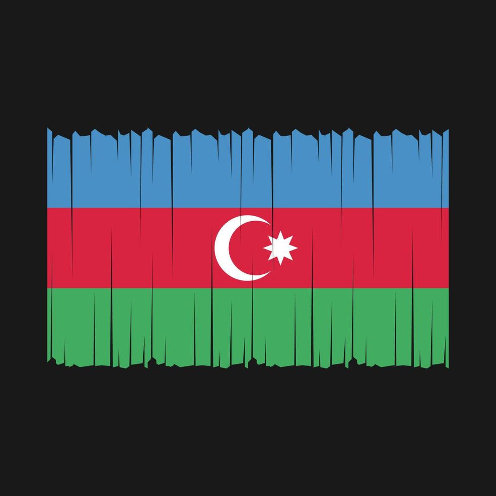 Azerbaijan Flag Vector Illustration