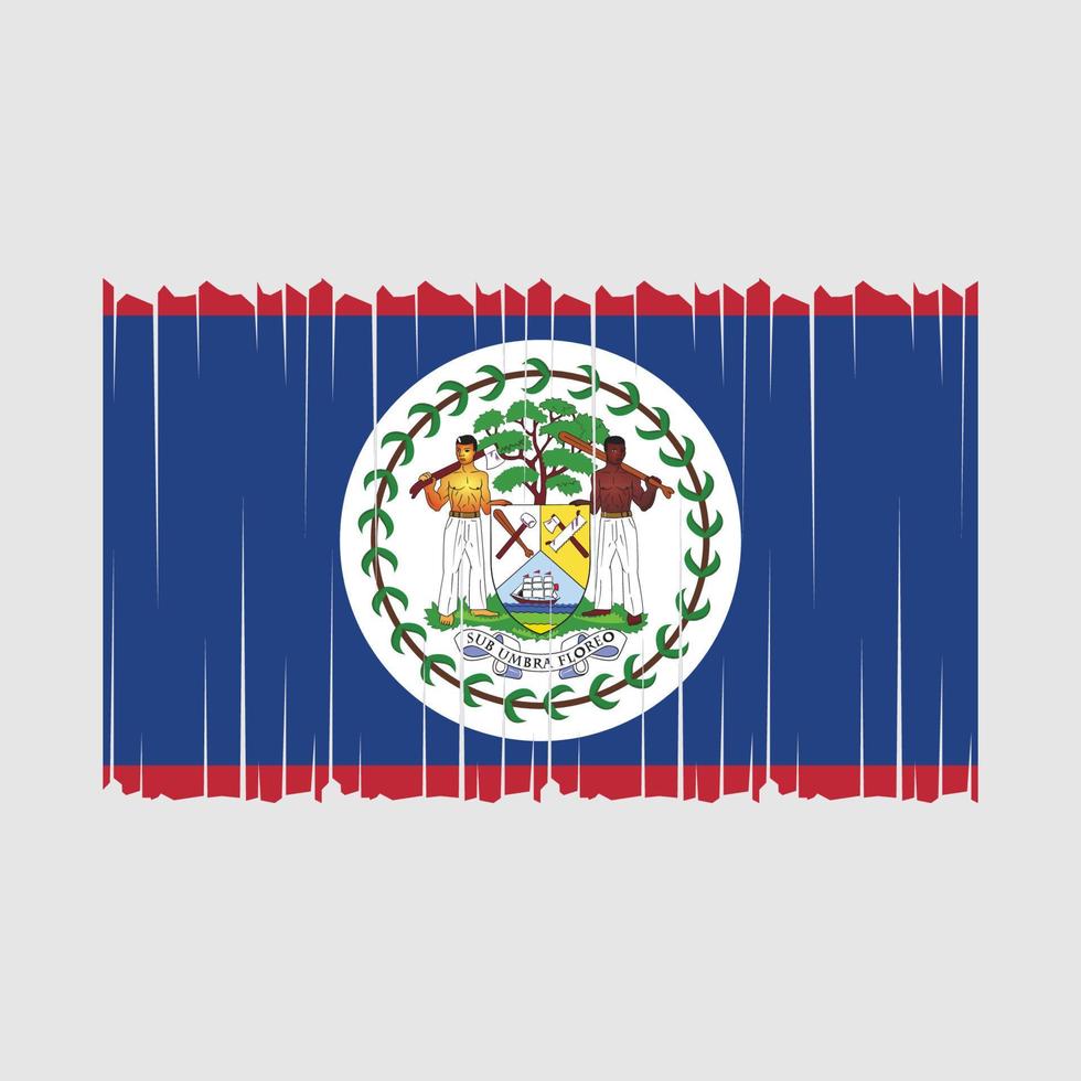 Belize Flag Vector Illustration