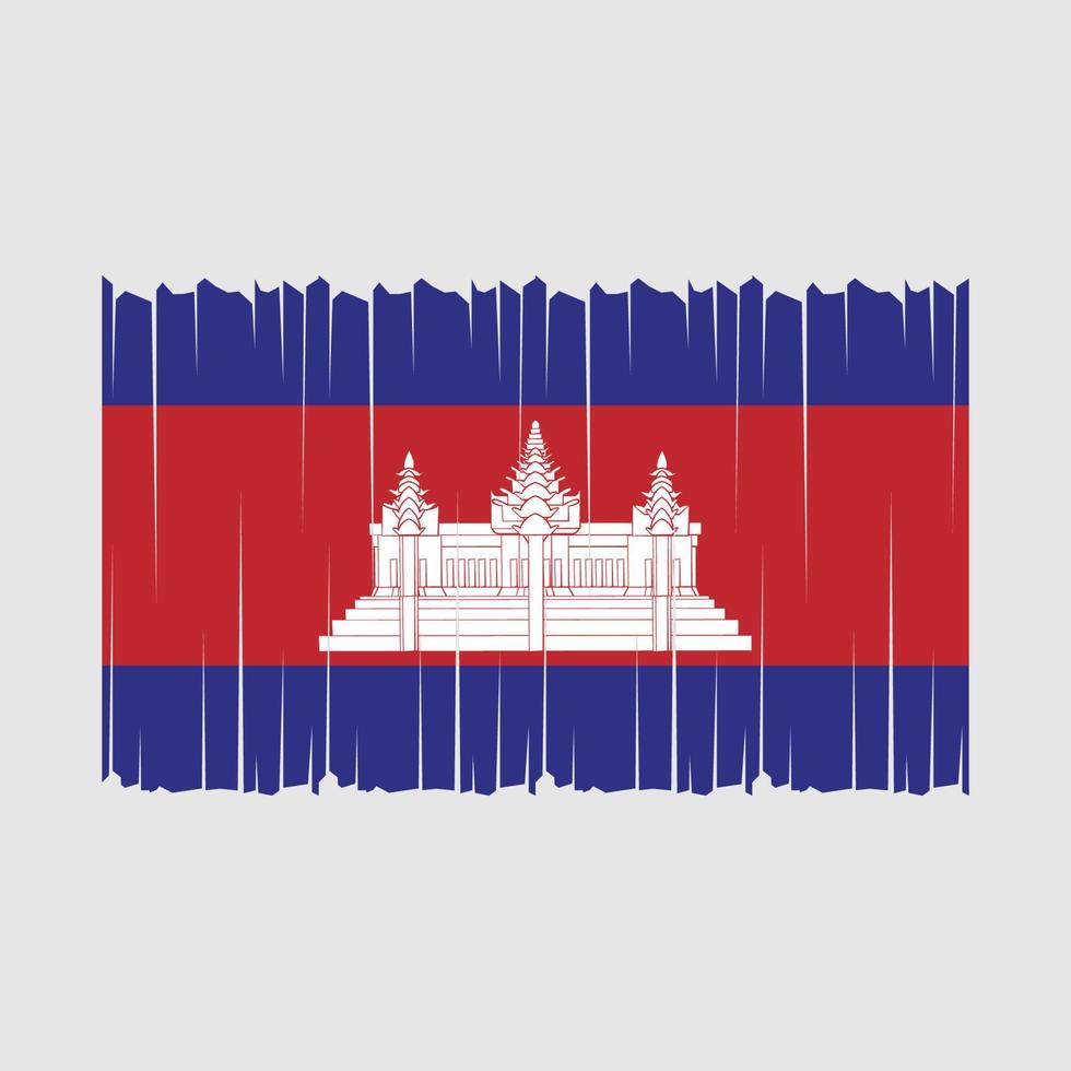 Cambodia Flag Vector Illustration