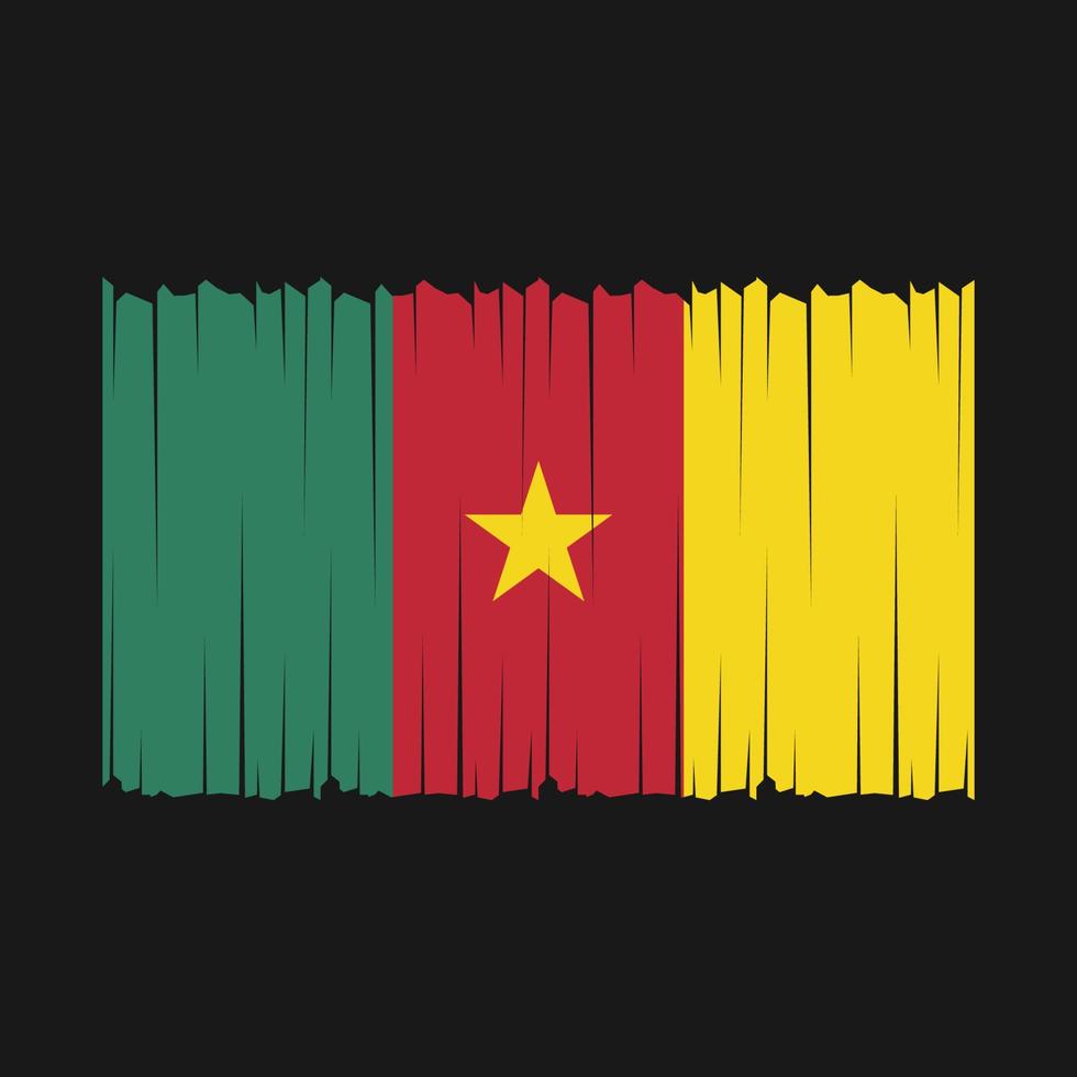 Cameroon Flag Vector Illustration