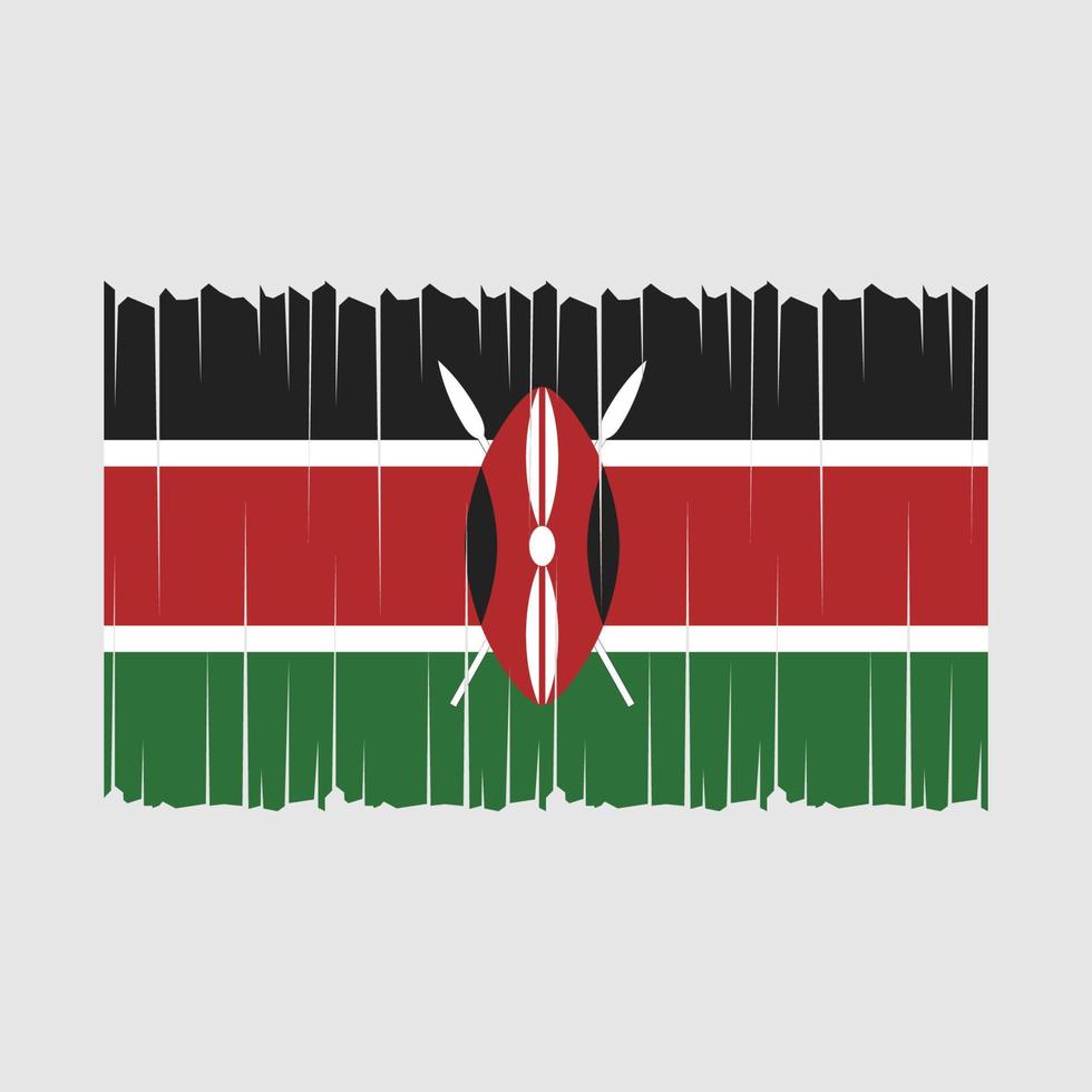 Kenya Flag Vector Illustration