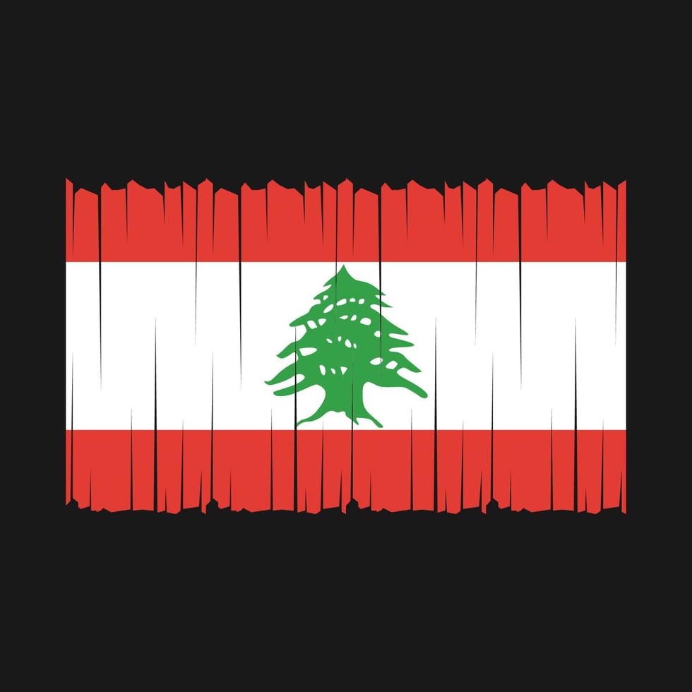 Lebanon Flag Vector Illustration