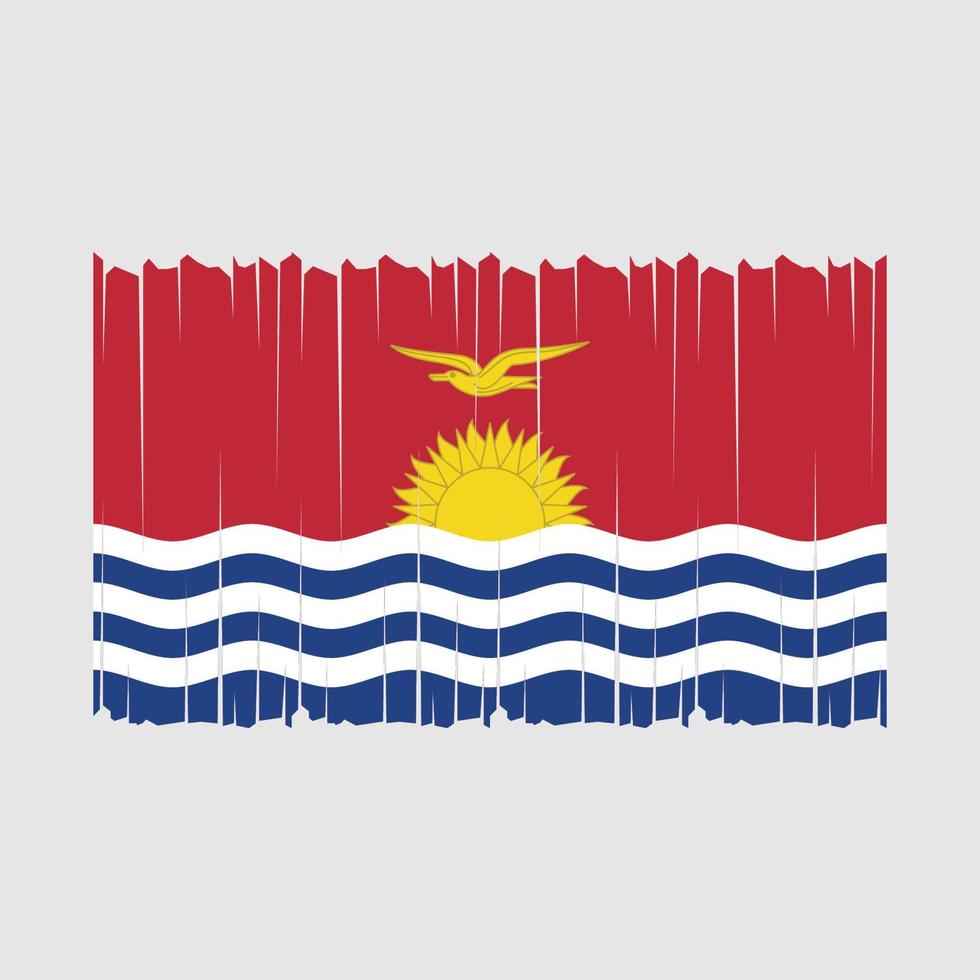 Kiribati bandera vector ilustración