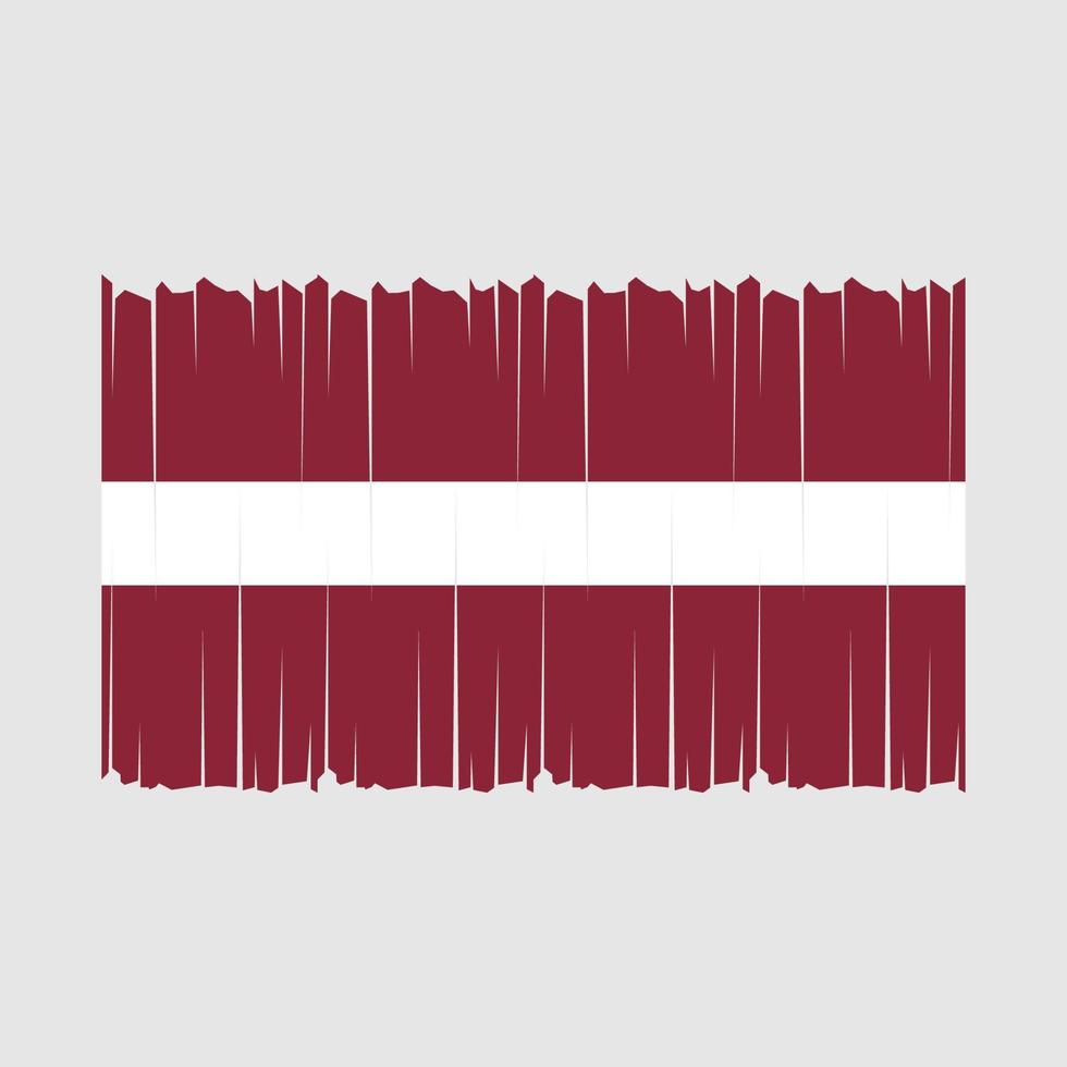 Latvia Flag Vector Illustration