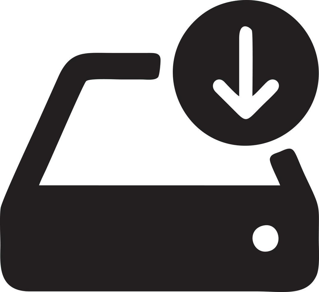 Download icon symbol image vector. Illustration of the down load design. EPS 10 vector