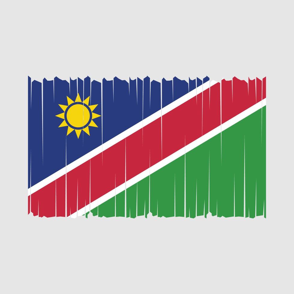 Namibia  Flag Vector Illustration