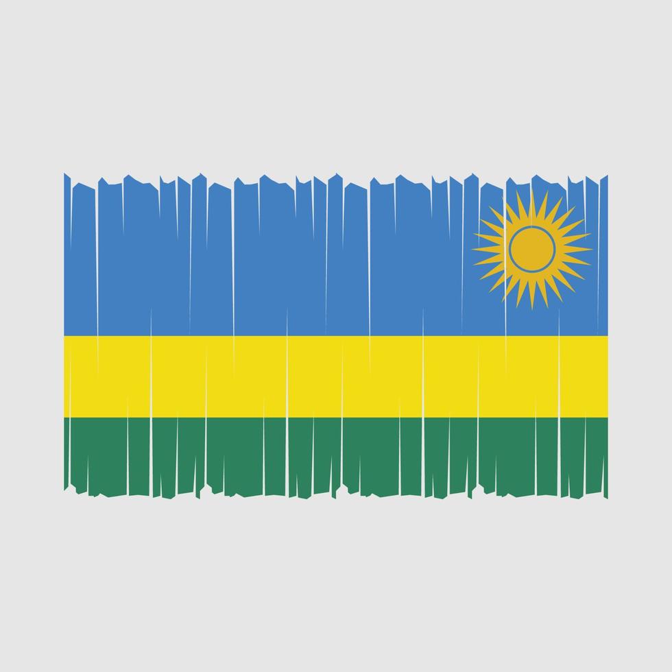 Rwanda Flag Vector Illustration