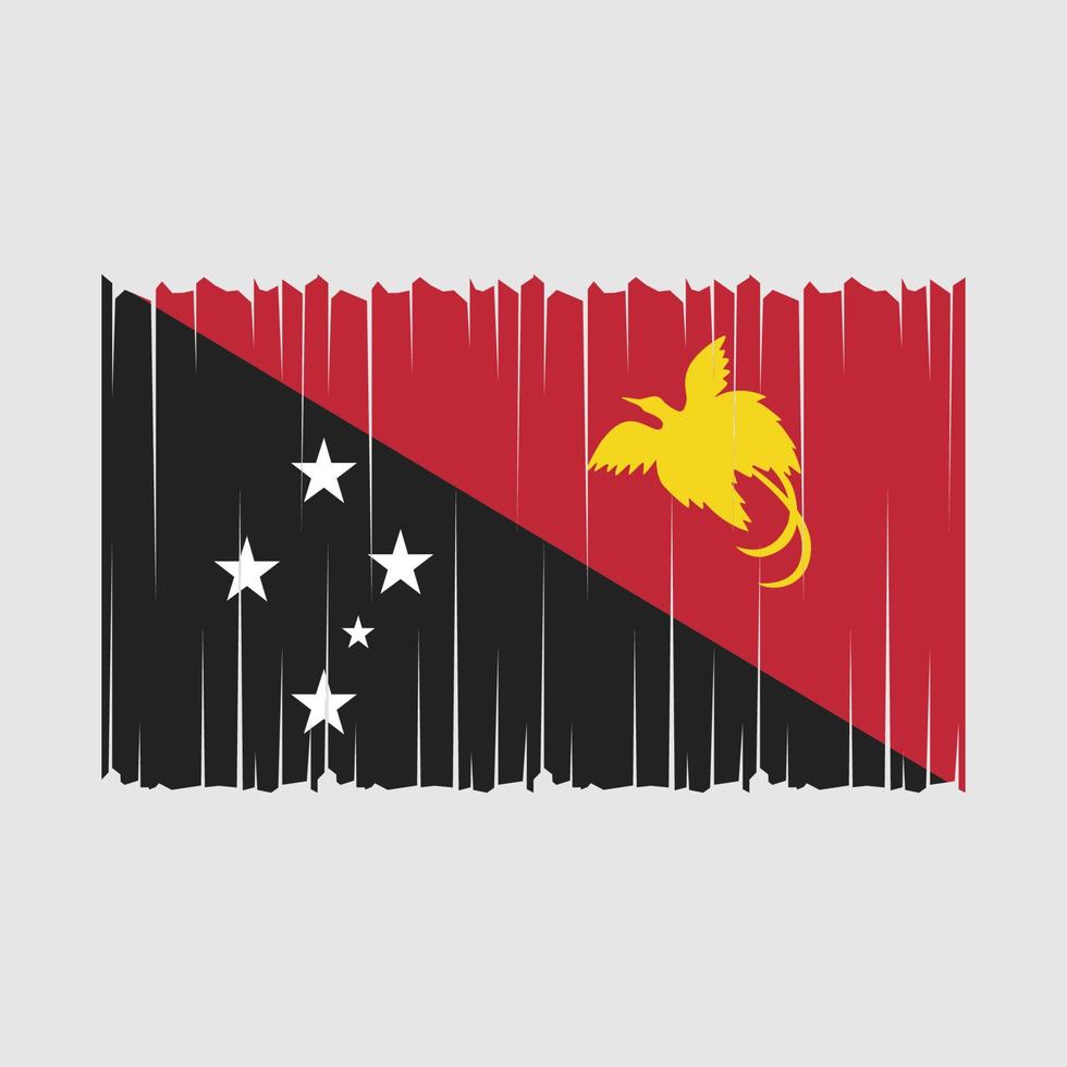 Papua Flag Vector Illustration