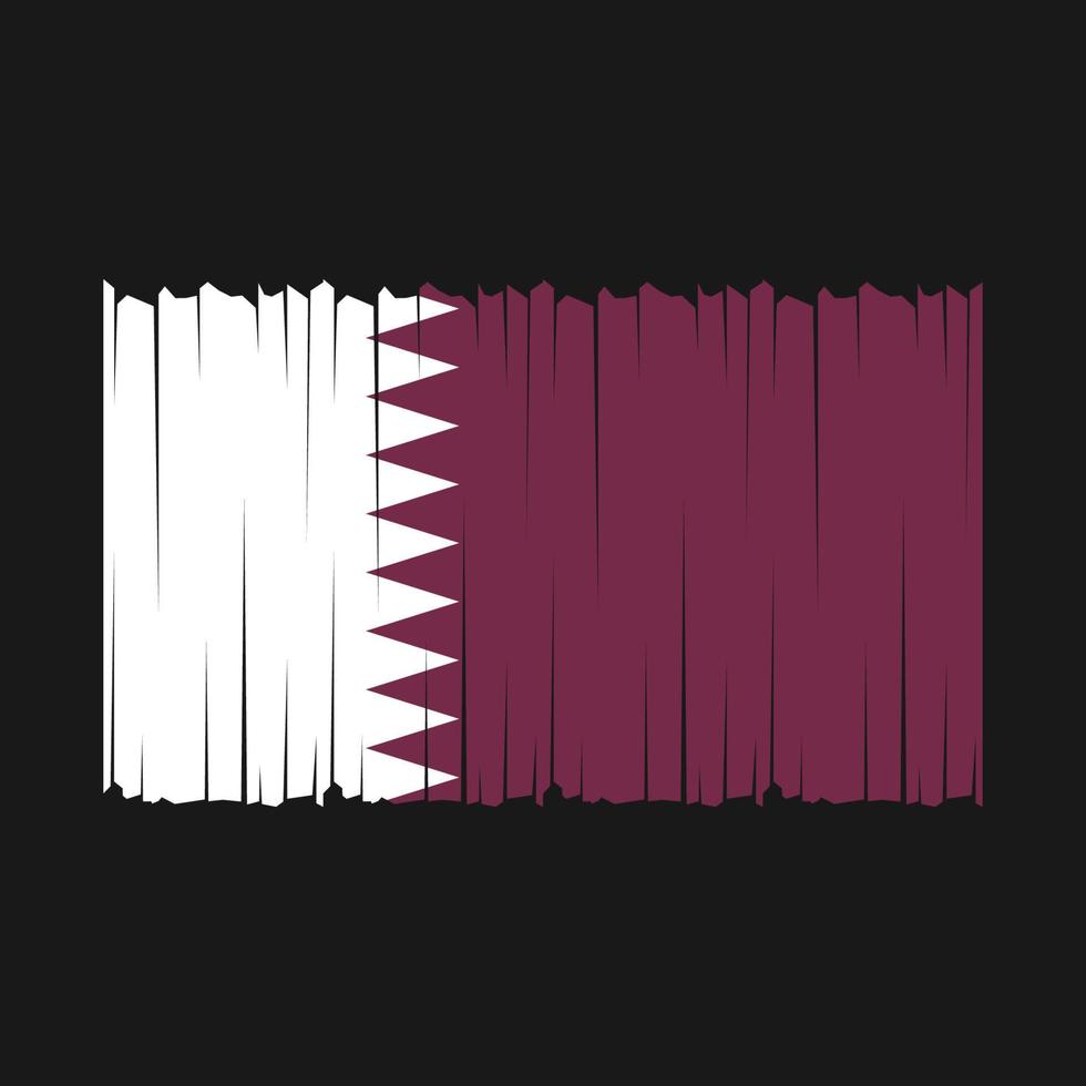 Qatar Flag Vector Illustration