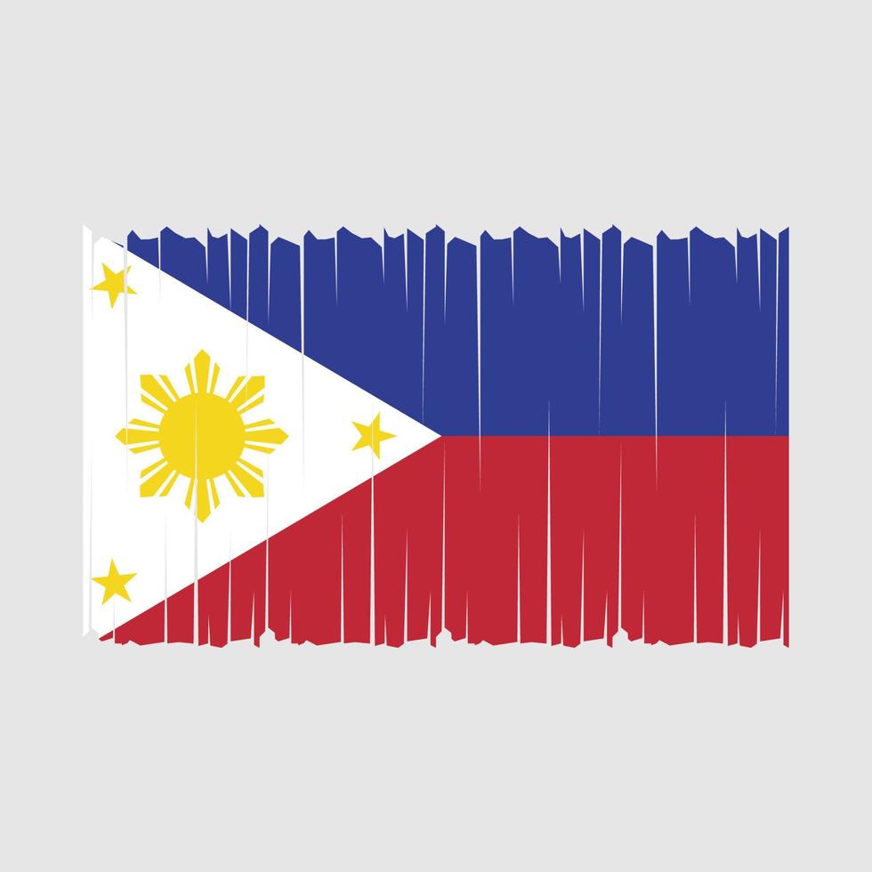 Filipinas bandera vector ilustración