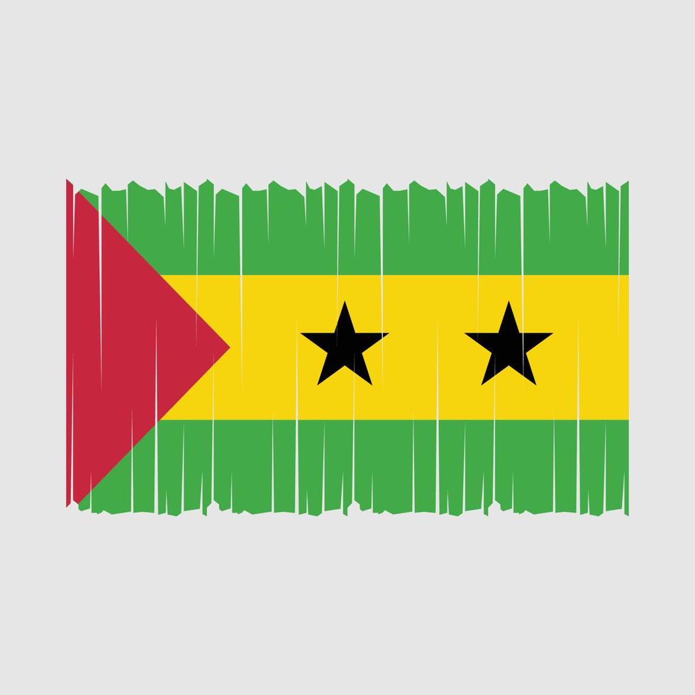 Sao Tome Flag Vector Illustration