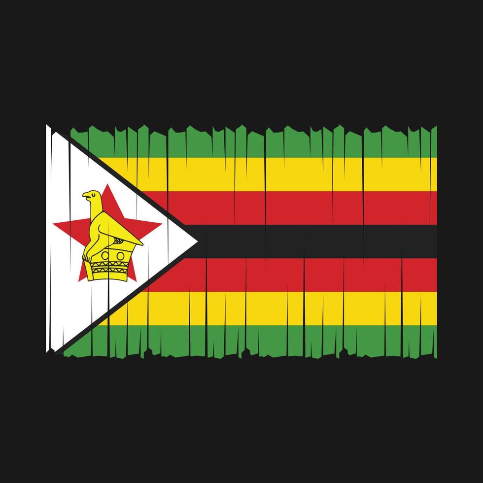 Zimbabwe Flag Vector Illustration