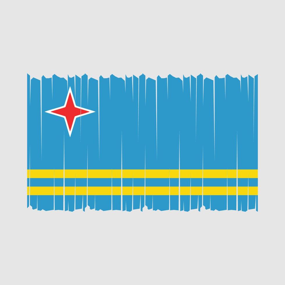 aruba bandera vector ilustración