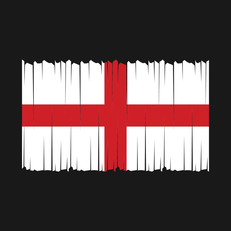 England Flag Vector Illustration