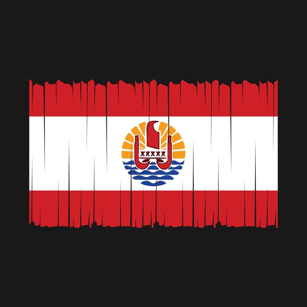 French Polynesia Flag Vector Illustration