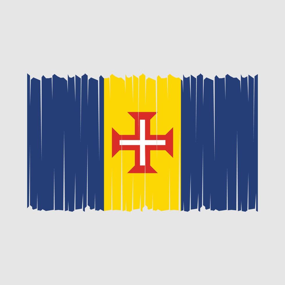 Madeira Flag Vector Illustration