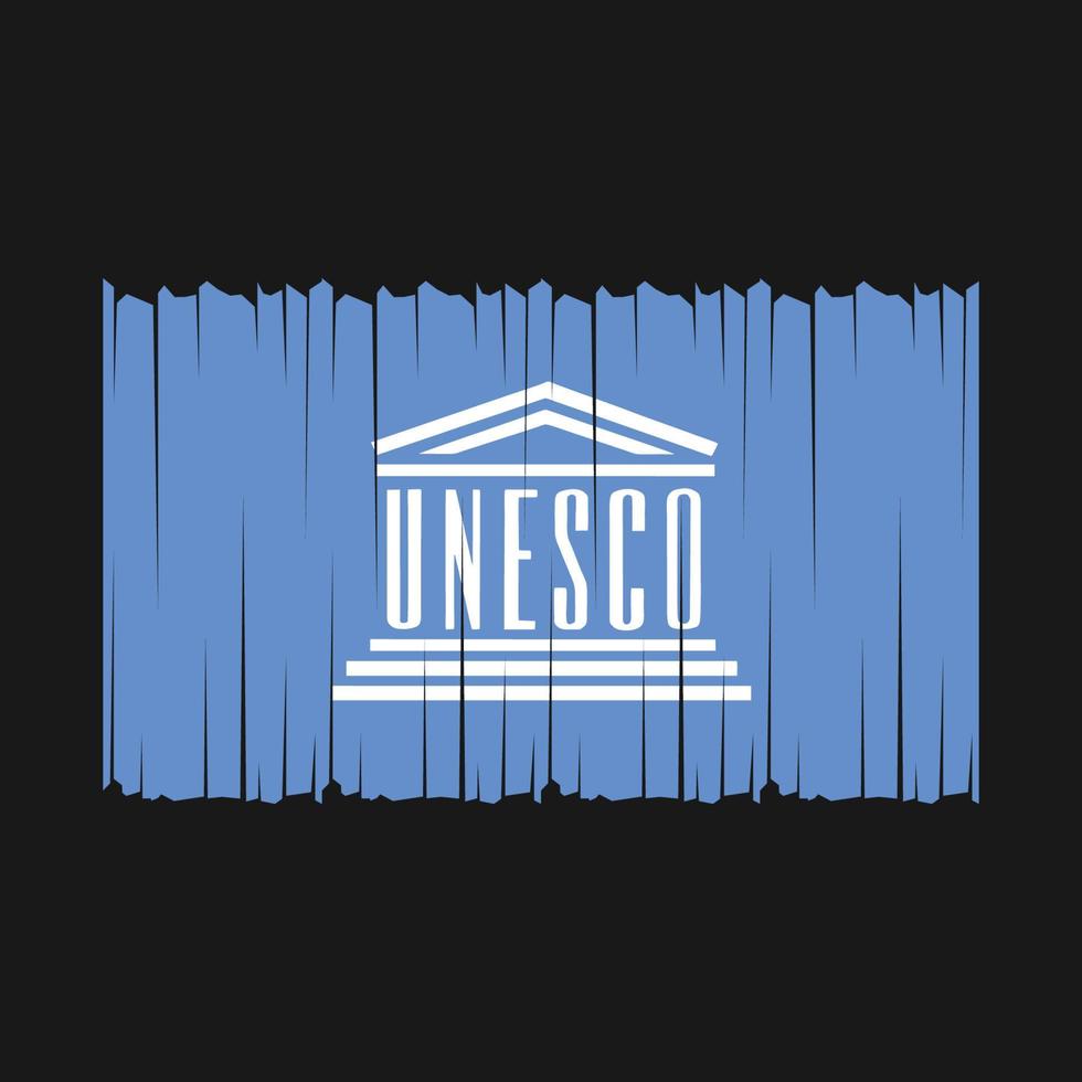Unesco Flag Vector Illustration