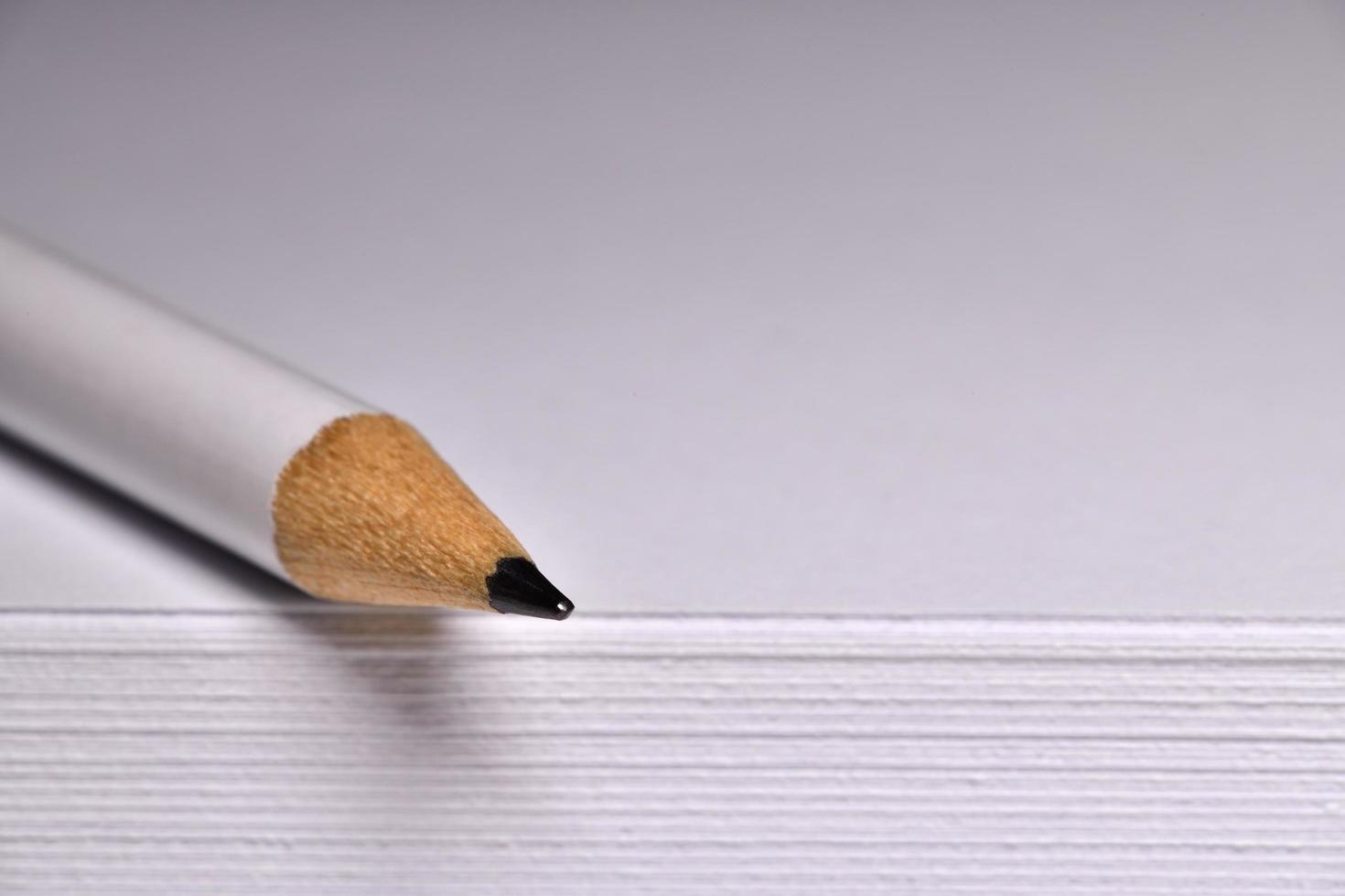 White graphite pen isolated on white paper 21908927 Stock Photo at Vecteezy