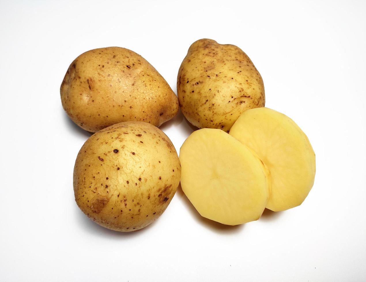 Potato, isolated in white background photo