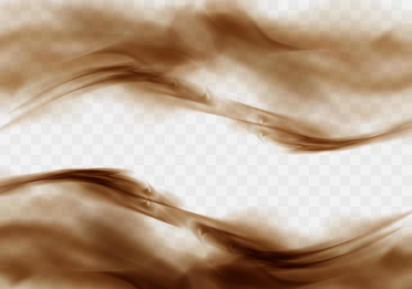 Desert sandstorm, brown dusty cloud vector