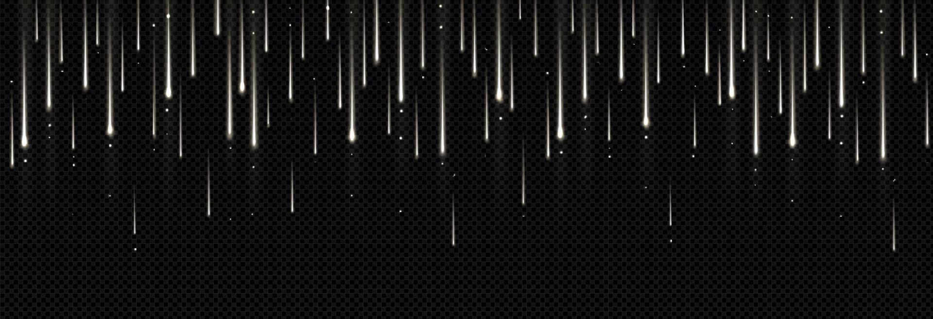 Silver rain sparkles isolated on black 21909642 Vector Art at Vecteezy